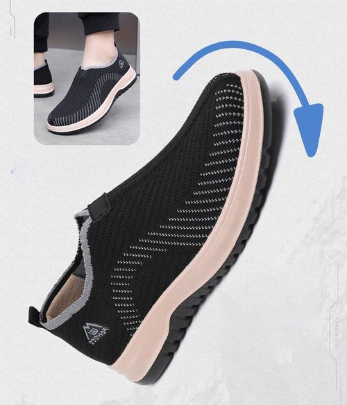 Soft-soled, lightweight, durable, comfortable casual sports versatile one-piece men's shoes