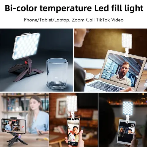 LED Phone Light with Front & Back Clip