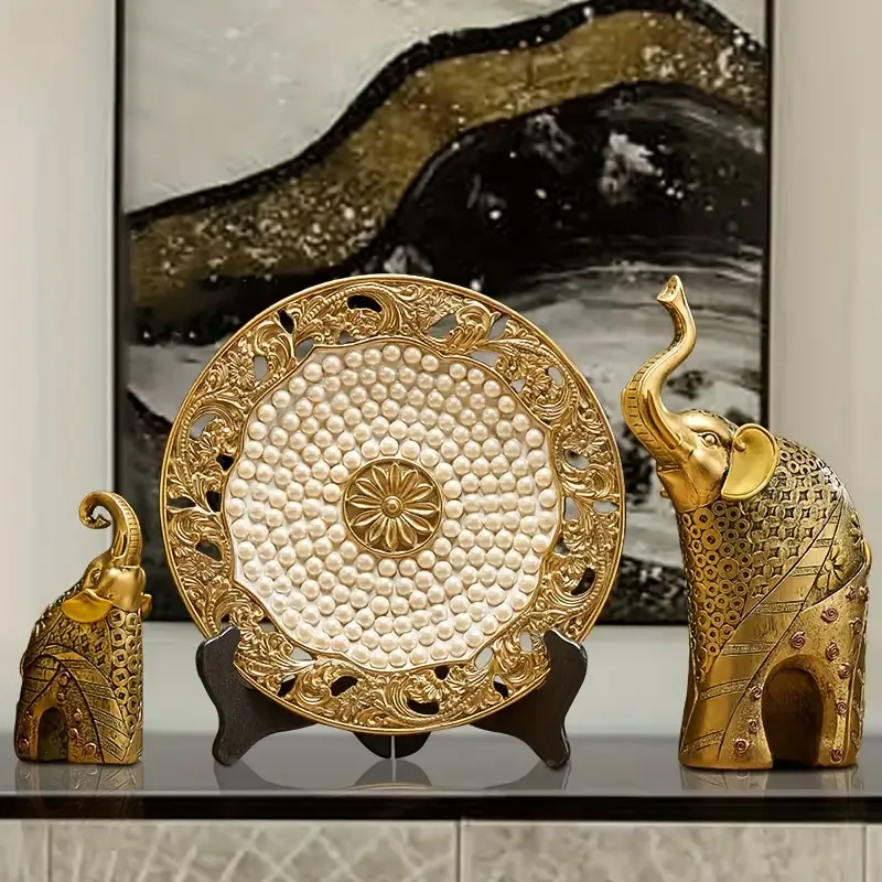 Luxury Home Decorations Elephant Pair