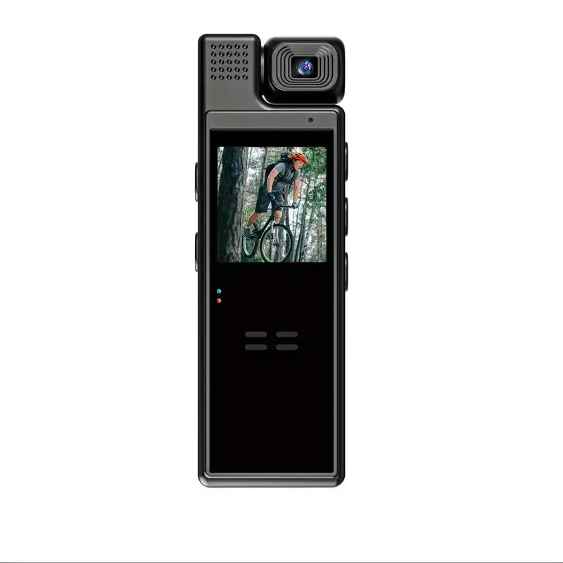 Recorder Camera Chest Wearable Rotatable Lens Pocket Recorder Outdoor Conference Portable Camera Sports Camera Handheld Thumb Camera Recorder