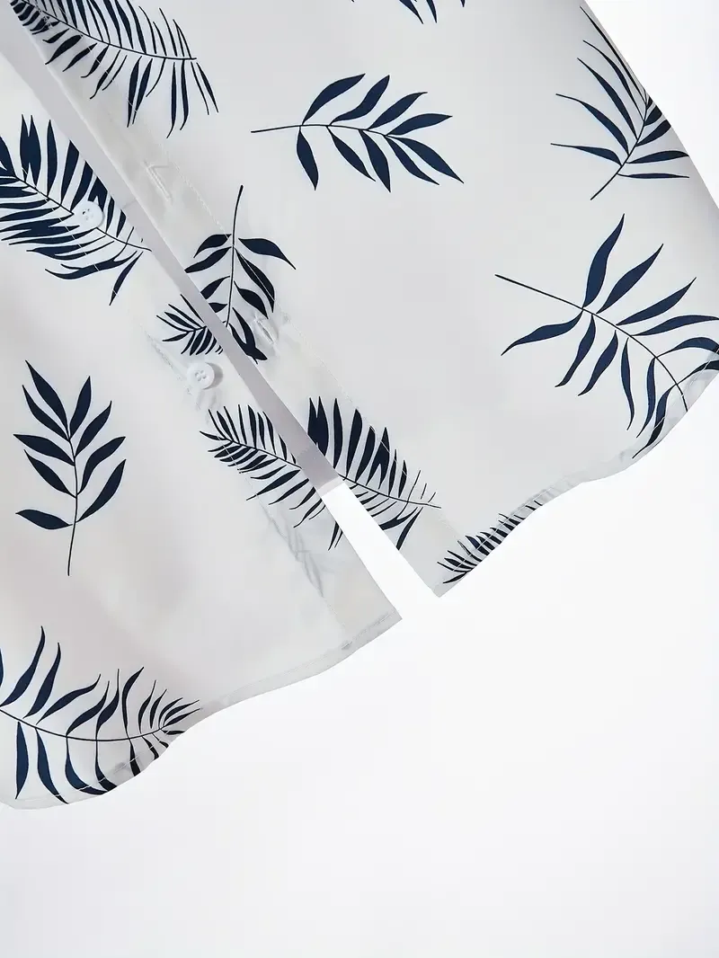 ropical Hawaiian Shirt & Shorts Set for Men