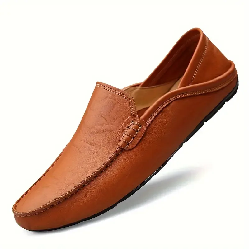 Men's Premium Cowhide Slip-On Loafers