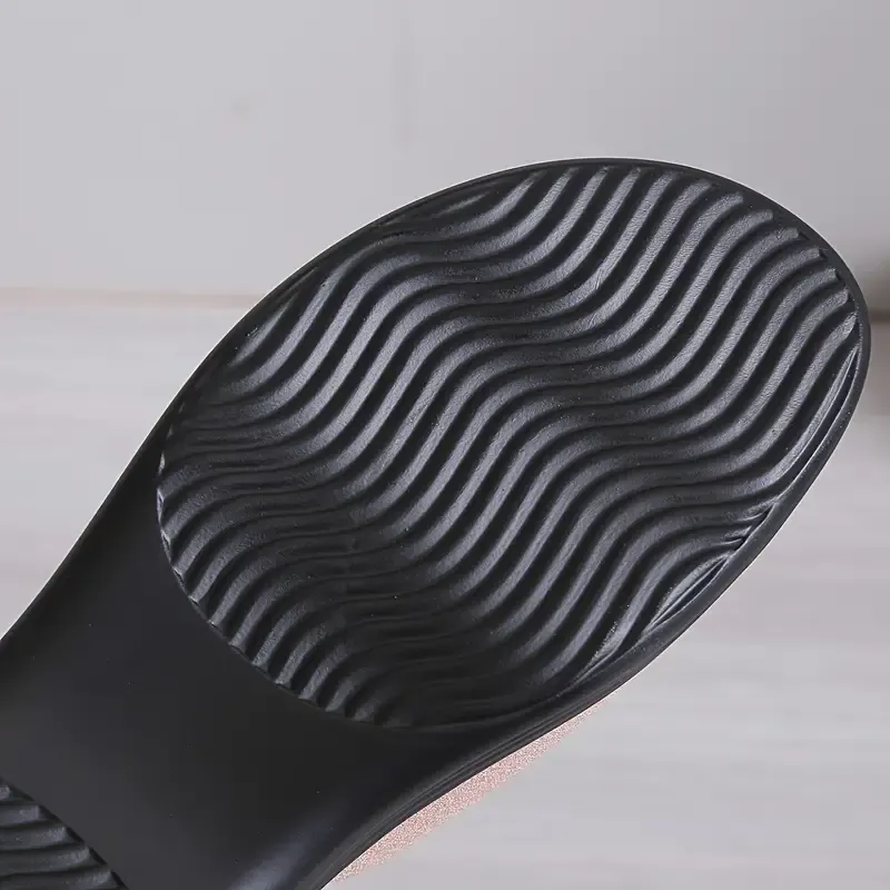 Women's Simple Slide Sandals, Casual Open Toe Flat Summer Shoes, Comfortable Slip On Slide Sandals