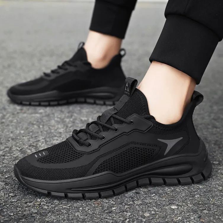 Summer men's casual work mesh coconut shoes for ventilation, suitable for sports and running