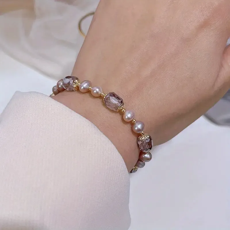 2pc Men Vintage Faux Pearl Bracelet, Delicate Hand Accessories Delicate Jewelry Gift