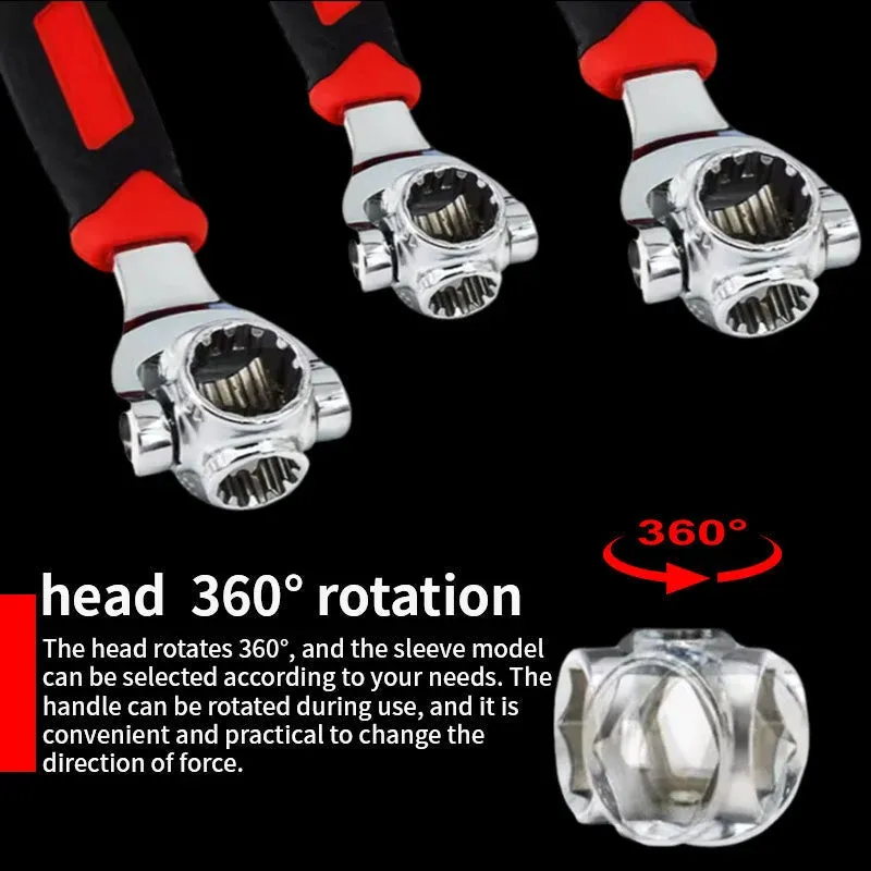 💥52 in 1 Universal Socket Spanner Wrench