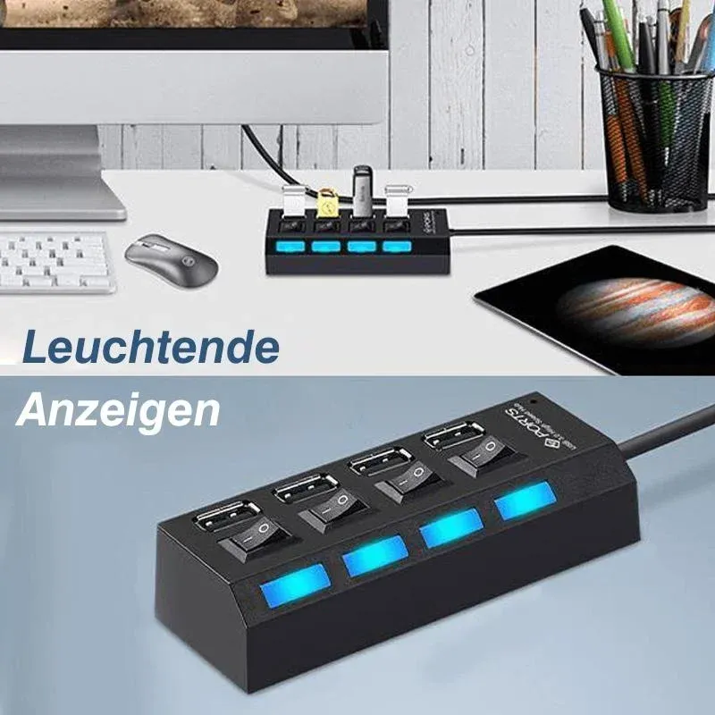 🔥High speed USB hub with multiple ports