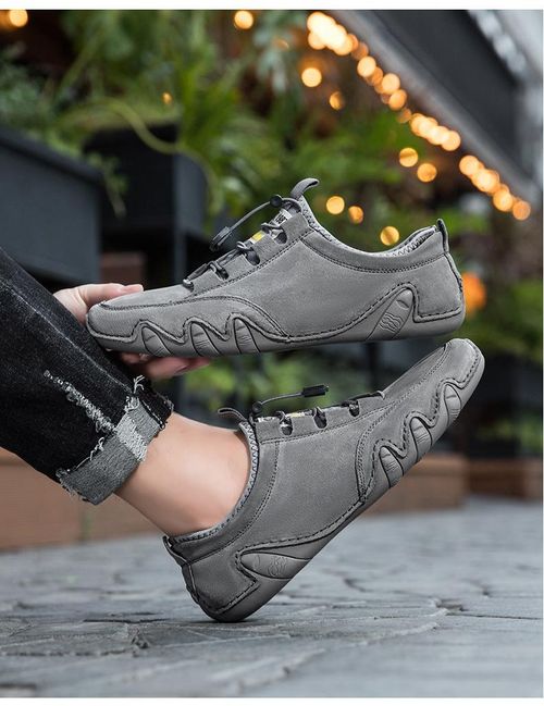 Casual leather shoes, bean shoes, large-sized sporty and trendy shoes