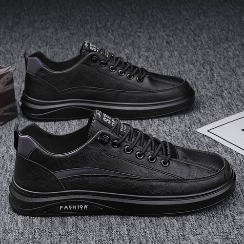 Breathable all-match black sneakers