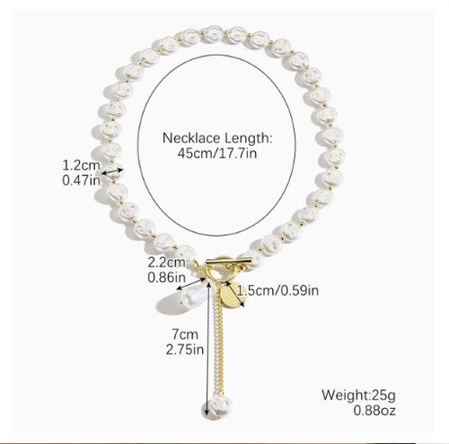 Pearl jewelry luxury gift women's baroque pearl necklace