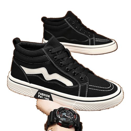Versatile, anti-slip, soft-soled, anti-odor, mid-top casual trendy shoes