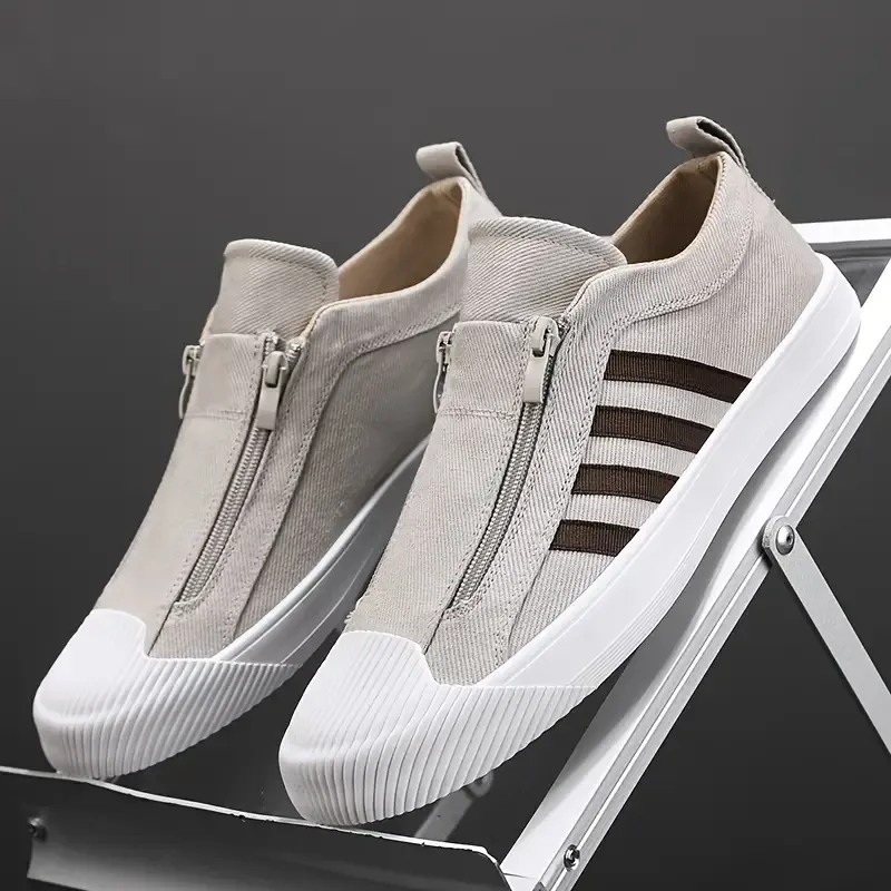 Men's Low Top Slip On Casual Skateboard Shoes