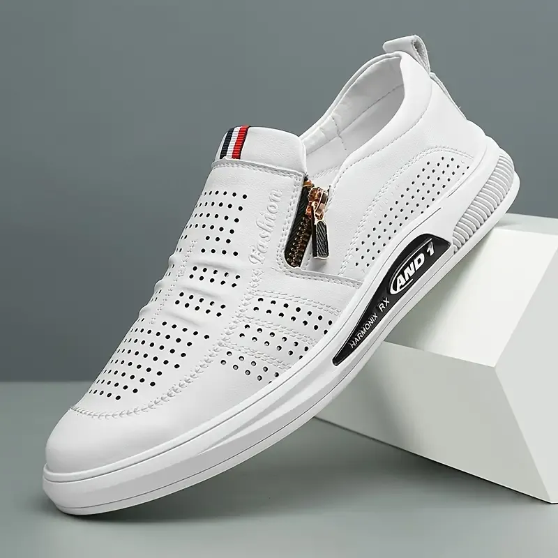Men's Trendy Split Cow Leather Upper Loafer Shoes
