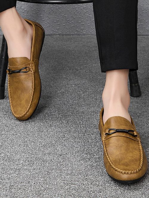 Men's casual leather shoes for men with soft soles