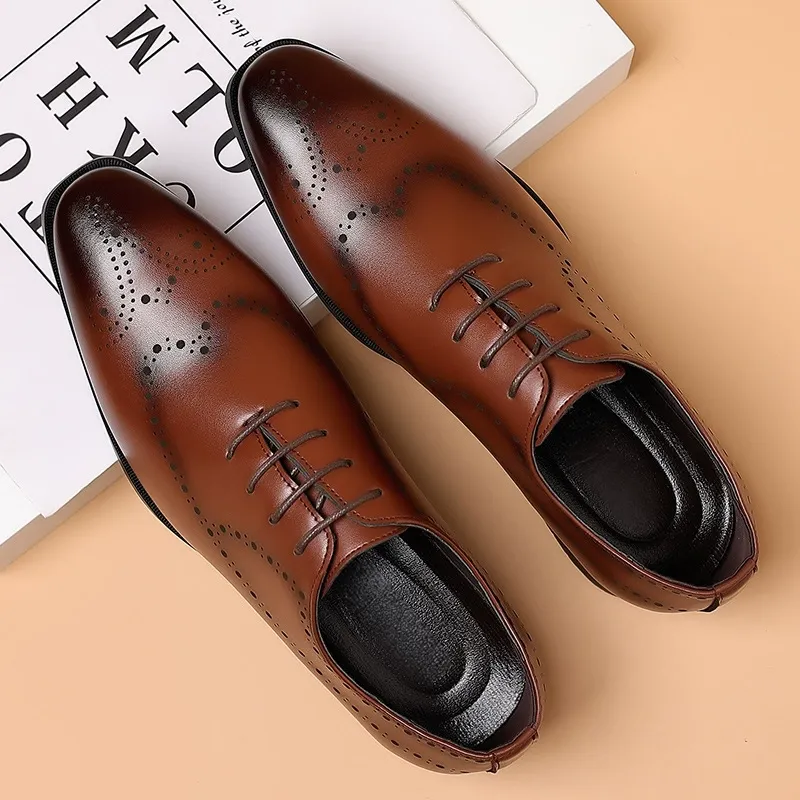 Business suit soft sole suit summer casual leather shoes for men