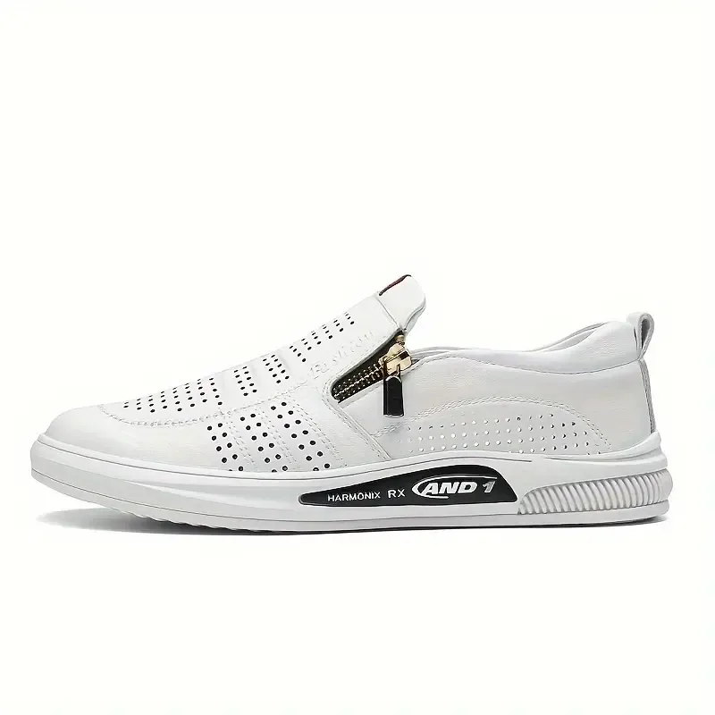 Men's Trendy Split Cow Leather Upper Loafer Shoes