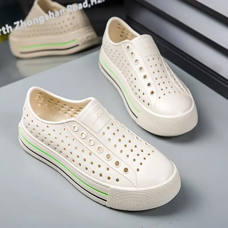 Women's Fashion Casual Sandals, Soft Sole Hollow-Out Breathable Shoes, Lightweight EVA Beach Footwear