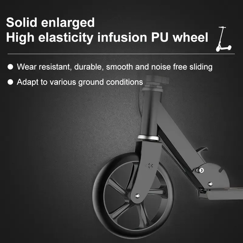 Scooter for Adults And Teenagers, Two Wheels, Foldable, for Urban Transportation (Pedal, No Electricity)