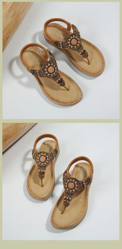 Bohemian Comfort Flat Sandals for Beachside Holidays