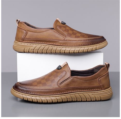 New handmade casual men's soft-soled, versatile and trendy men's work shoes