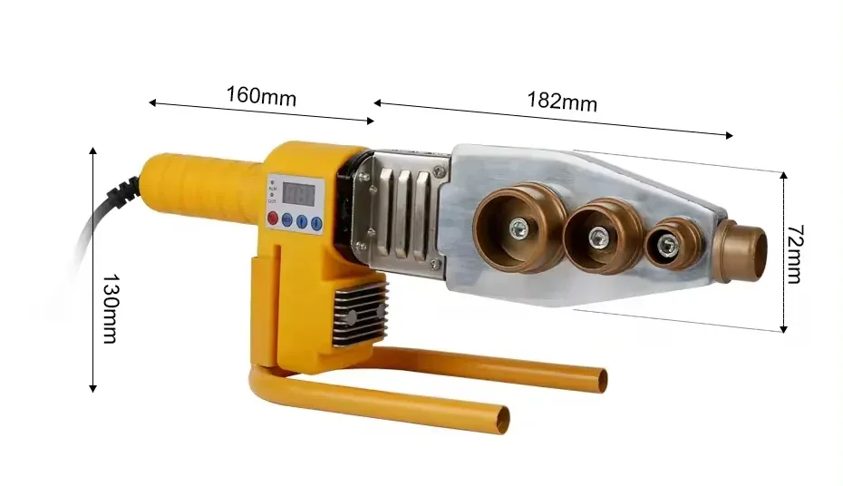 Thermostatic Water Pipe Heating Fuser Plastic PPR Welding Hot Melt Machine