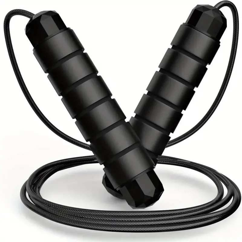 1pc Adjustable Tangle-Free Jump Rope - Rapid Speed, Non-Slip Foam Handle, Perfect for Fitness, Sports, Home Gym & Weight Loss!