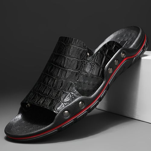 Summer new handmade genuine leather men's sandals