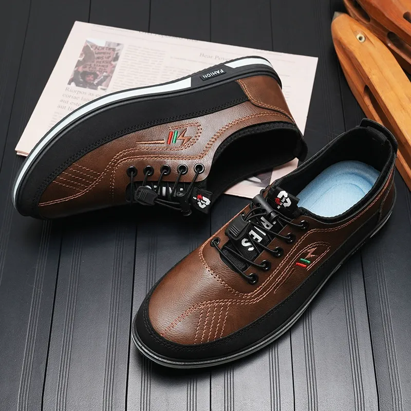 Fashionable and casual soft sole and soft surface trendy new low-top men's shoes