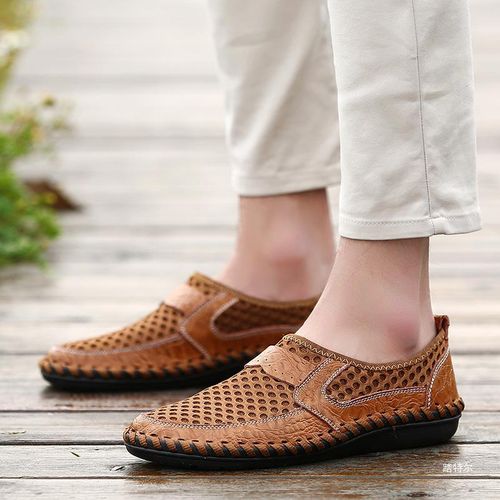 Large size breathable slip-on shoes lazy