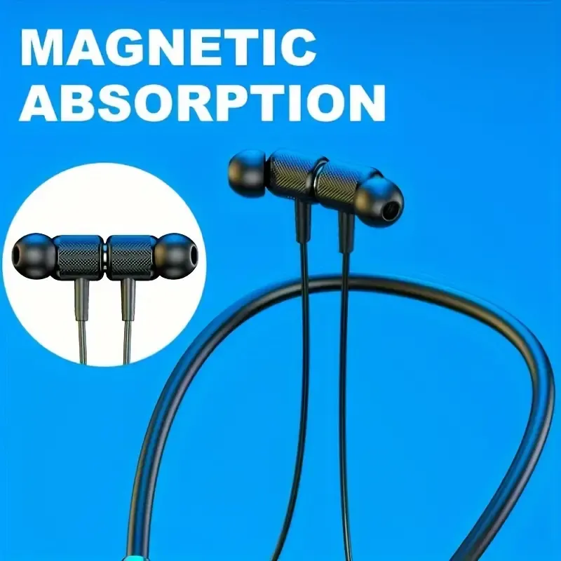 A pair of Wireless earphone wireless neck sports two ear in-ear neck hanging K21 extra long standby