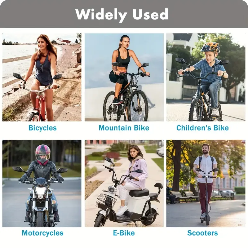 2pcs Bike Handlebar Mirrors