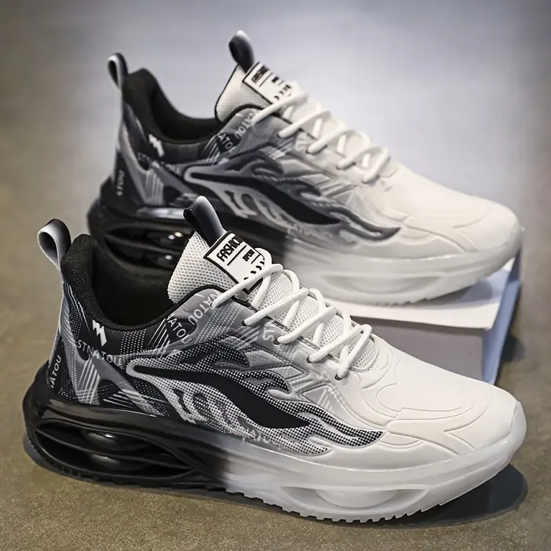 Trendy Gradient Color Low Top Comfy Running Shoes