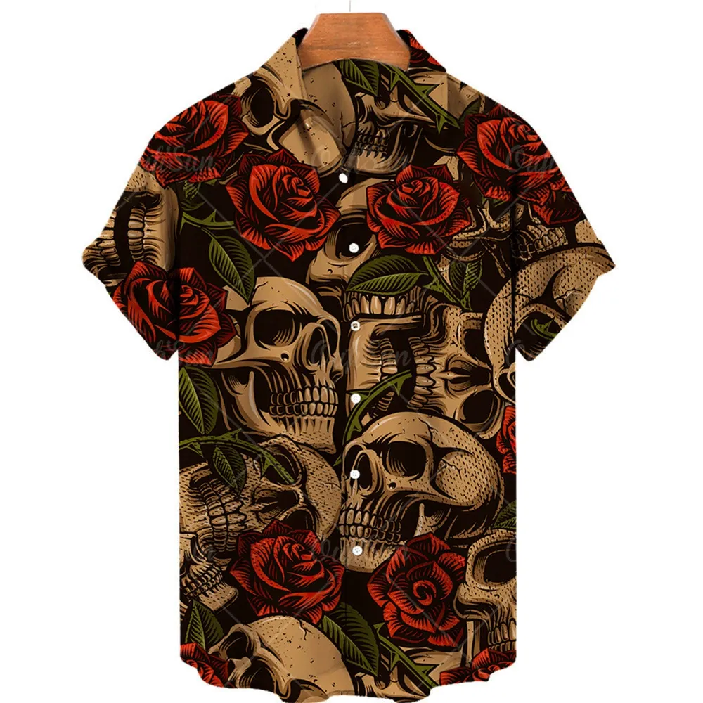 Men's printed beach shirt
