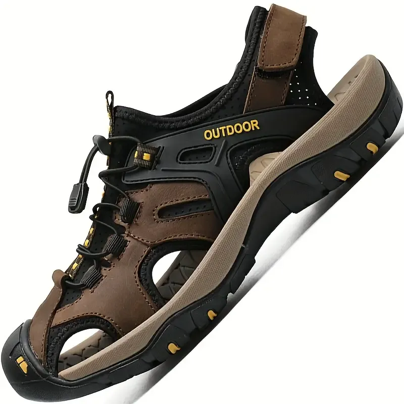 Mens Breathable Striped Sandals