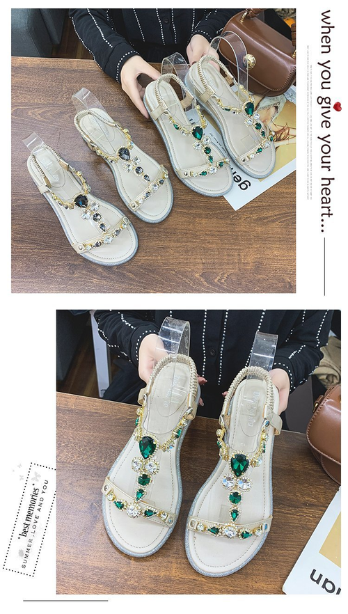 Beautiful rhinestone fashionable women's sandals