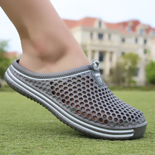 Men's Trendy Hollow Out EVA Clogs, Comfy Non Slip Casual Durable Beach Water Shoes For Men's Outdoor Activities