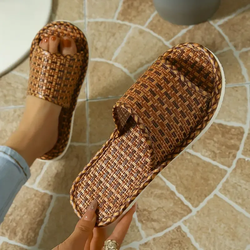 Cozy Rattan Slippers