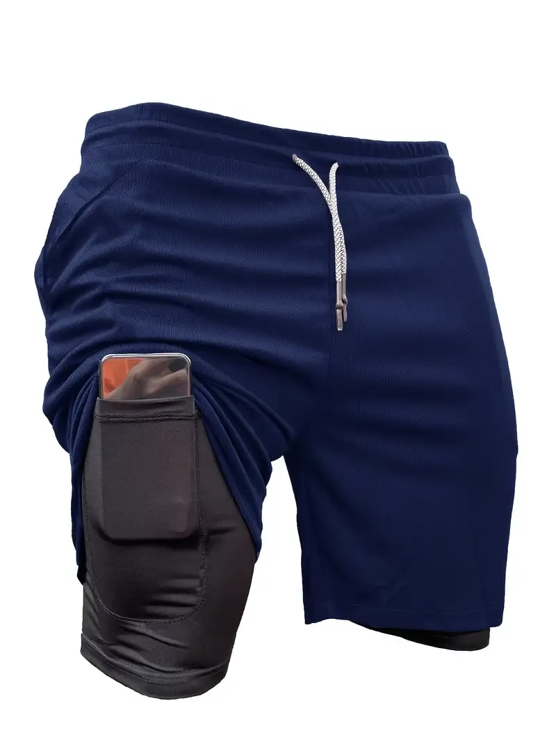 Men's Double Layer Stretch Shorts