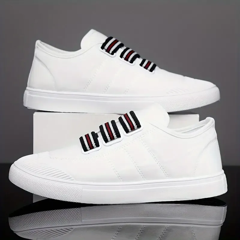 Men's Trendy Classic Breathable Canvas Sneakers, Comfy Non Slip Durable Walking Shoes, Men's Footwear