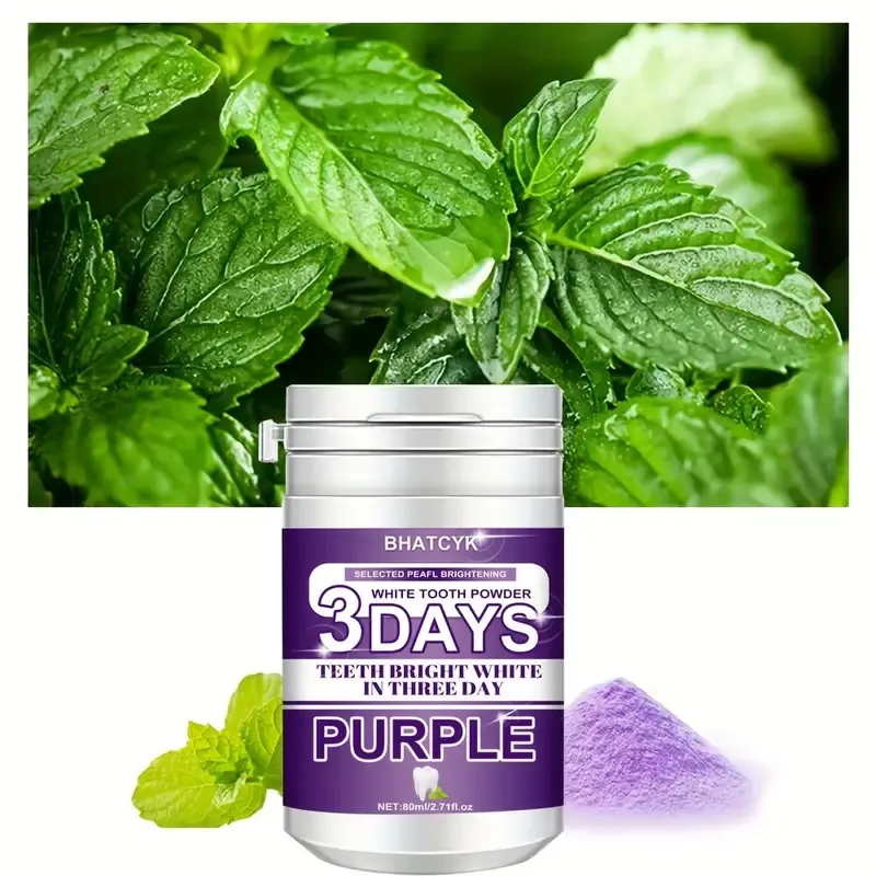 Purple Teeth Cleaning Powder