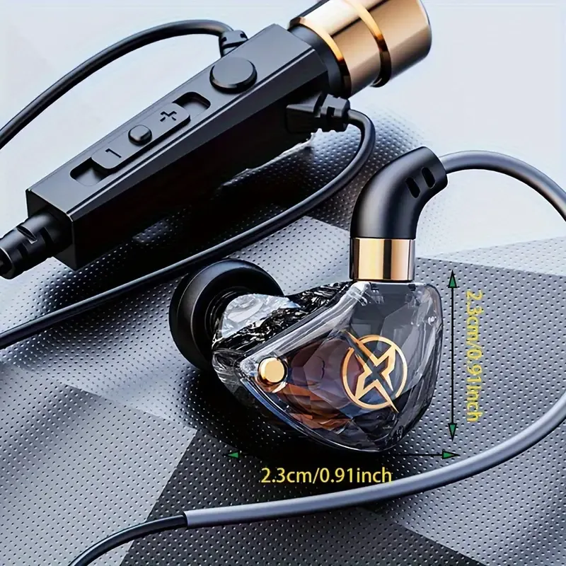 A Wired Microphone Headset With A 3.5mm Jack For Singing, Live Recording, Monitoring, And Computer Use, Suitable For Live Streaming Hosts.