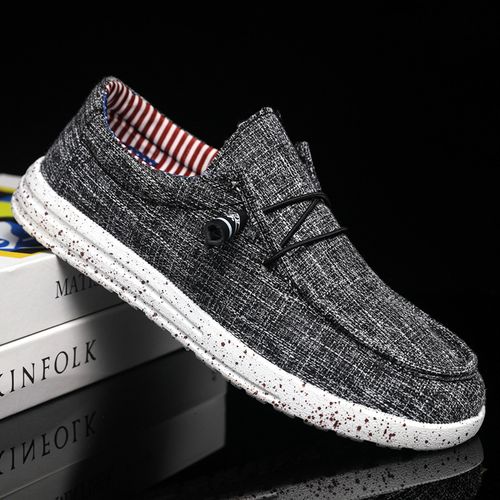 Men's Solid Colour Breathable Slip On Loafer Shoes