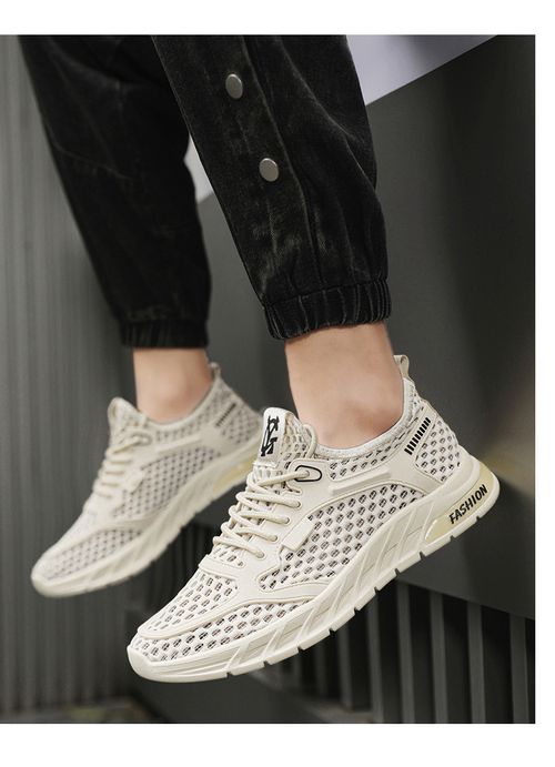 Summer flying mesh thin sports shoes men