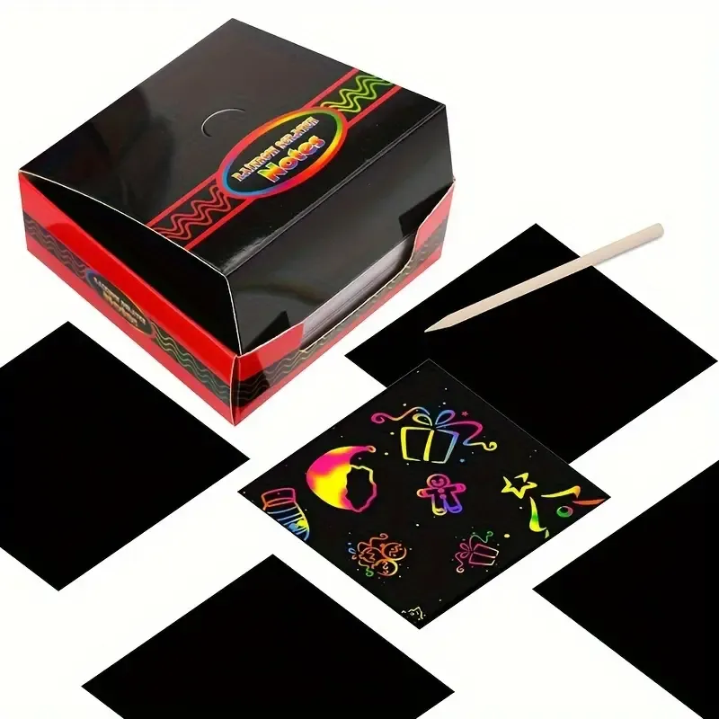 Rainbow Scratch Art Paper