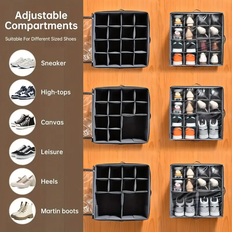 Deluxe Adjustable Shoe Organizer for Closet