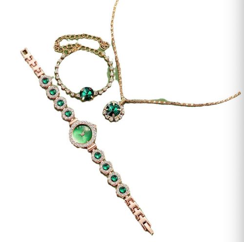 Rhinestone Quartz Watch