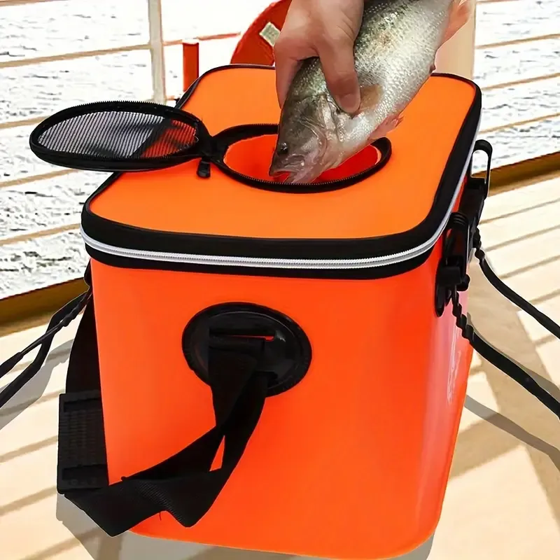 Portable Multi-Functional EVA Fishing Bag: Spacious, Collapsible, No-Pump Needed, Perfect For Camping & Anglers