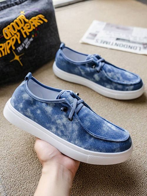 toe graffiti canvas breathable sneakers