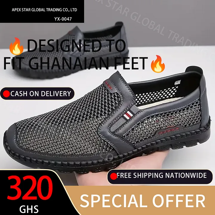 Men's Slip On Casual Shoes Non Slip Breathable All Seasons Outdoor Walking Camping Fishing All Seasons Comfy Durable