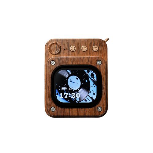Mechanical wood grain Bluetooth speaker with white noise sleep mode, cassette player, touchscreen, mini speaker, Valentine's Day birthday gift.